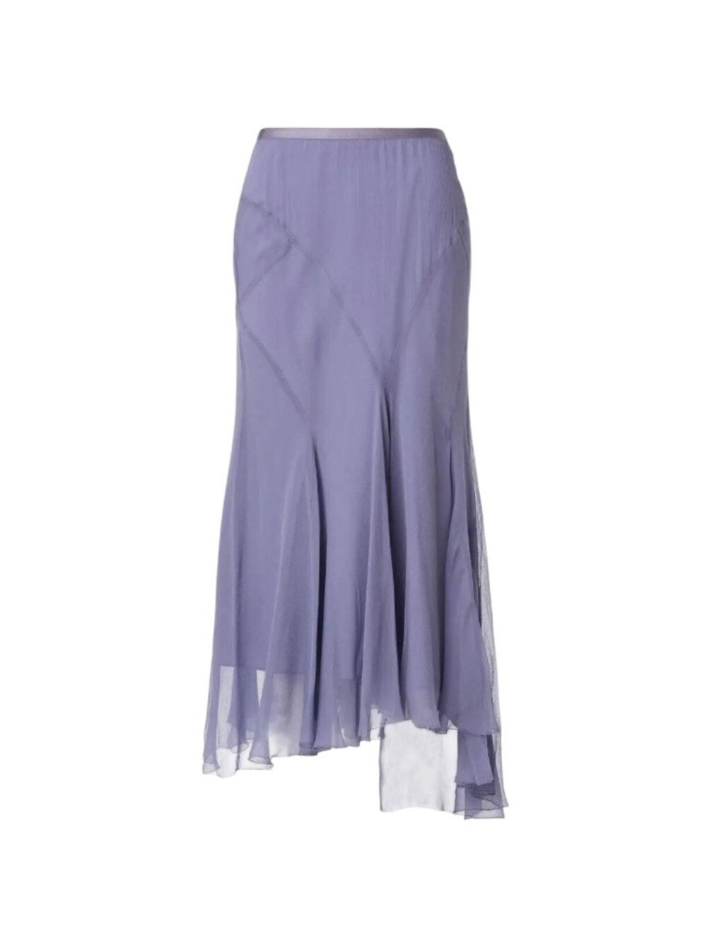 Polo Ralph Lauren Amla Midi Skirt in Lavender Purple 6 Womens Chiffon - Picture 9 of 14